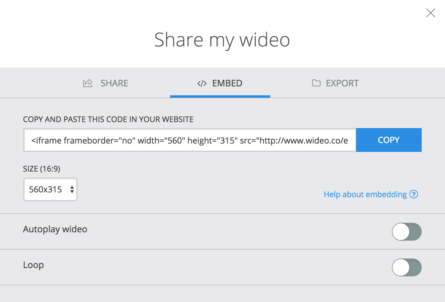 wideo-embed-options