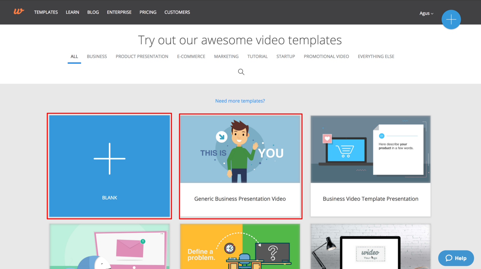 Wideo Templates Gallery