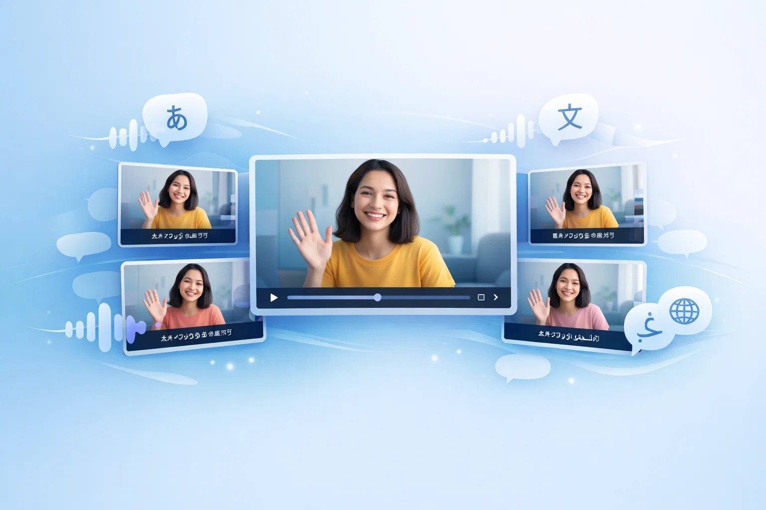 AI video translation platform for translating videos into multiple languages