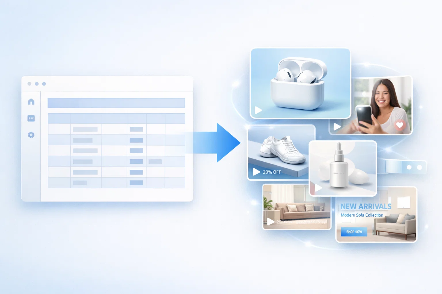 CSV to video workflow turning spreadsheet data into multiple videos with AI