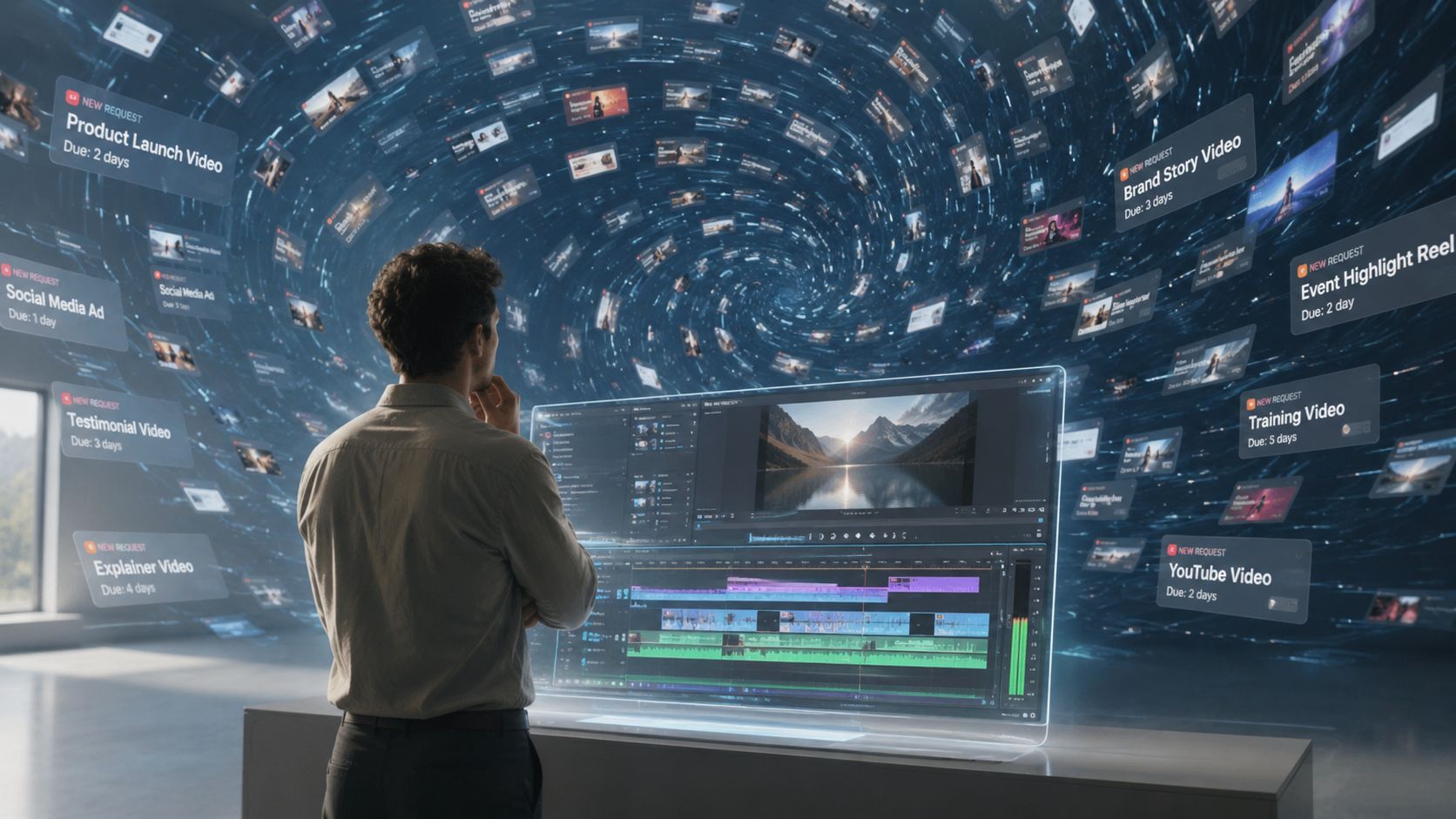 Launch a video platform without team using template-based editing tools